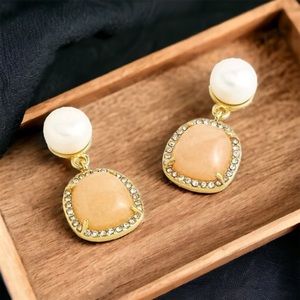 J. Crew Pave Drop Earrings